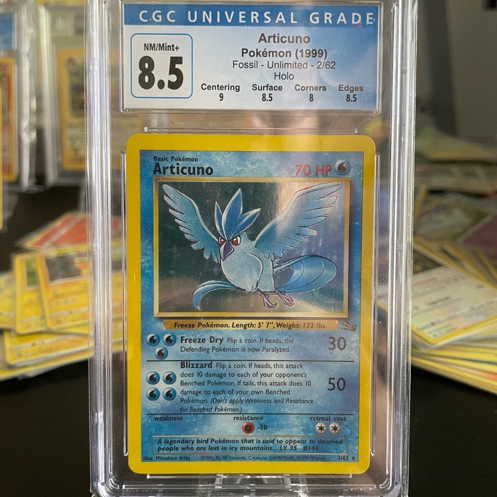 Articuno Holo 1999 Fossil Graded 8.5 - Picture 6 of 8